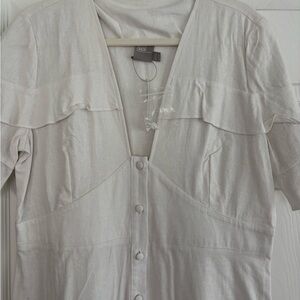 ASOS Women's Cream Button-Down Dress